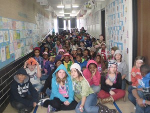 Fifth Graders at Dye Celebrate Reading Month