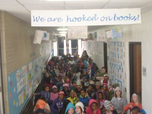 Fifth Graders at Dye Celebrate Reading Month