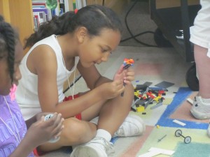 Summer Science Camp Students Design Robots